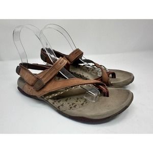 Merrell Womens Sandals Siena Size 9 Leather Comfort Outdoor Hiking Comfort Brown